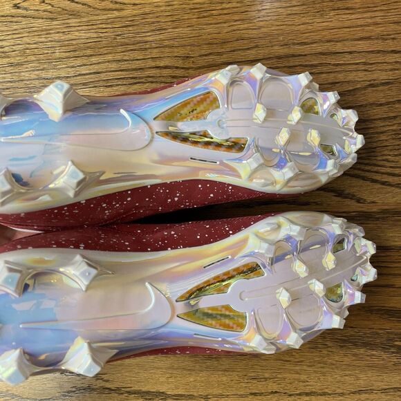 Nike Jordan Retro 10 Low Vapor Carbon Oklahoma Sooners PE Football Cleat Size 12 - Picture 6 of 8